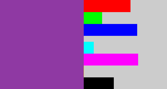 Hex color #8f39a3 - medium purple