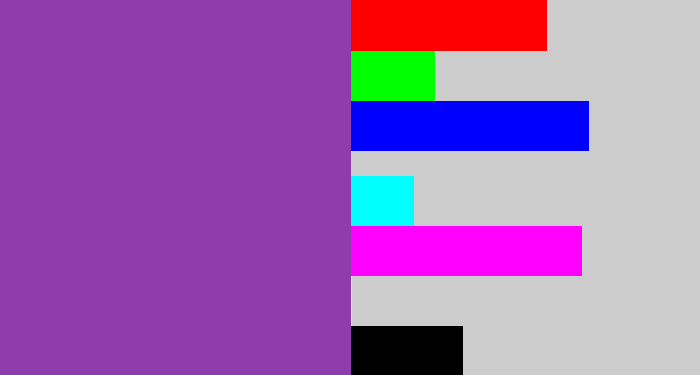 Hex color #8f3cae - purply