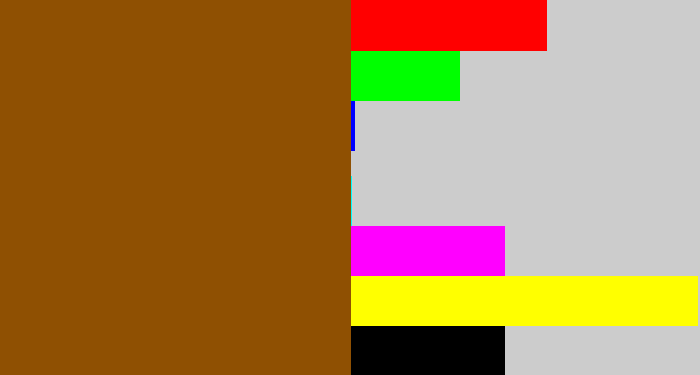 Hex color #8f5002 - warm brown