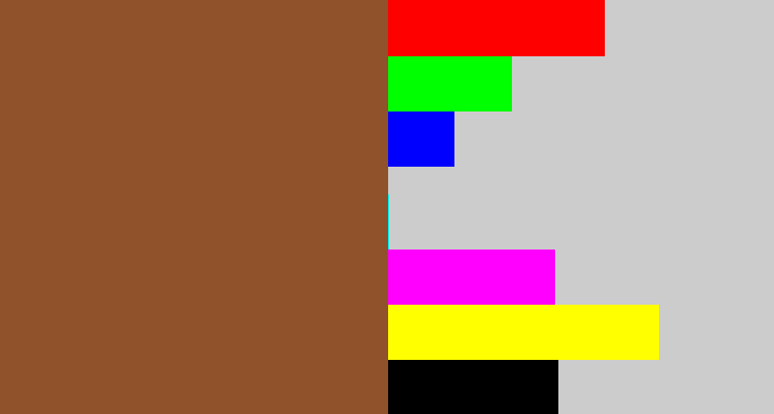 Hex color #8f522b - sepia