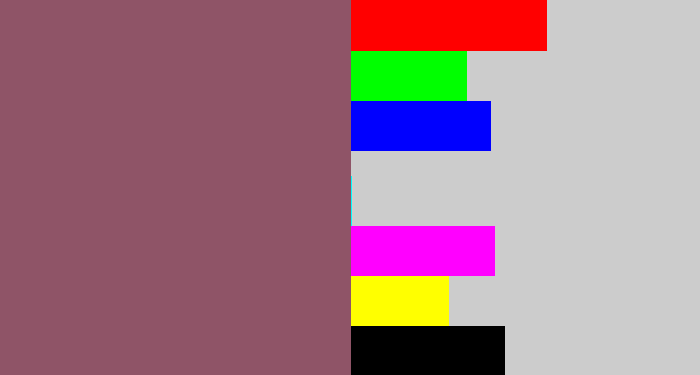 Hex color #8f5467 - dark mauve