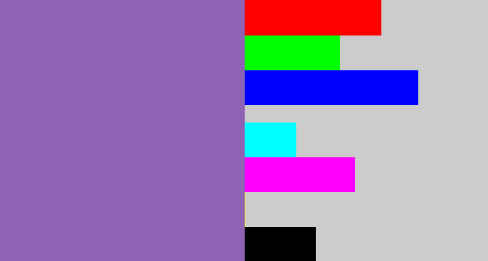 Hex color #8f63b4 - deep lavender