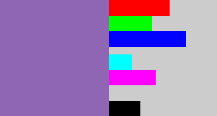 Hex color #8f66b4 - deep lavender