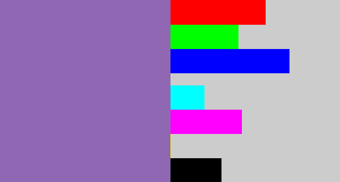 Hex color #8f67b3 - deep lavender
