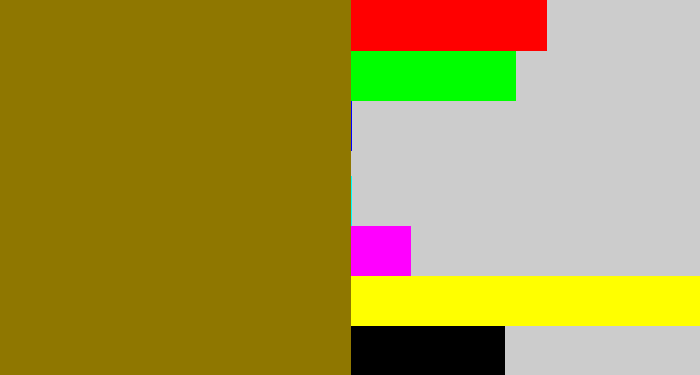 Hex color #8f7700 - poo