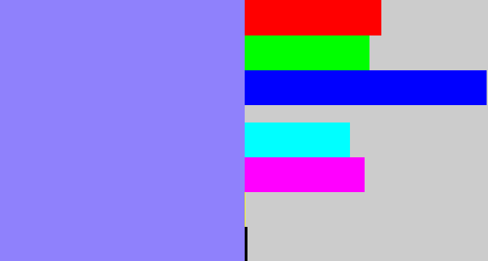 Hex color #8f81fc - periwinkle