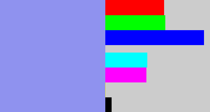 Hex color #8f92ef - perrywinkle