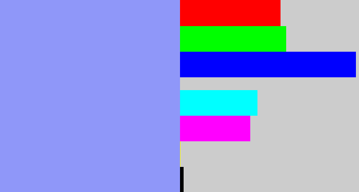 Hex color #8f97f9 - periwinkle blue