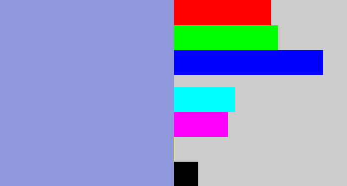 Hex color #8f98db - perrywinkle
