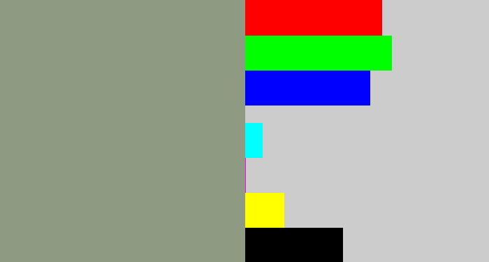 Hex color #8f9a82 - grey/green