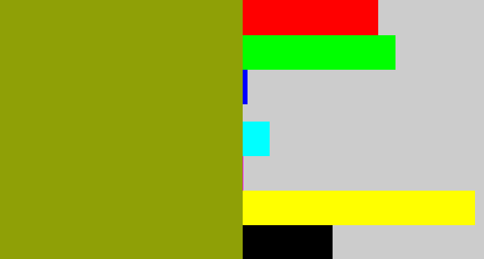 Hex color #8fa006 - vomit green