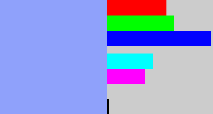 Hex color #8fa1fb - periwinkle blue
