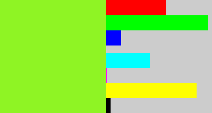 Hex color #8ff424 - acid green