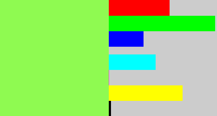 Hex color #8ffa51 - kiwi