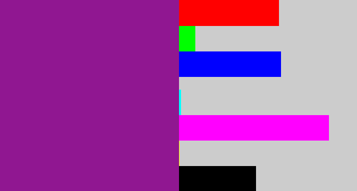 Hex color #901791 - purple