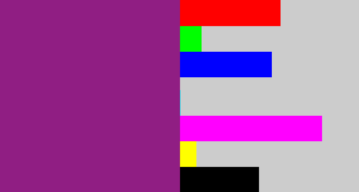 Hex color #901e83 - warm purple