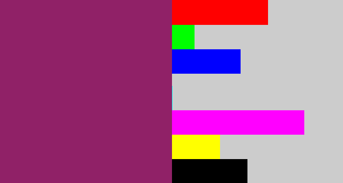 Hex color #902167 - darkish purple