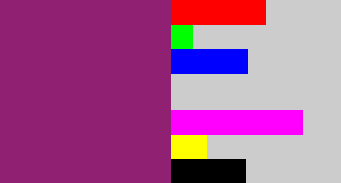 Hex color #902172 - darkish purple
