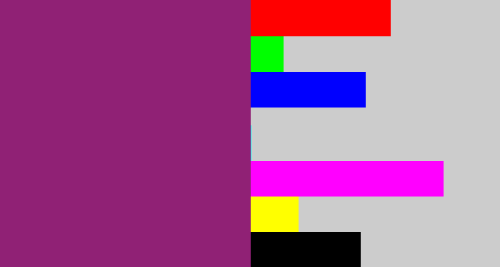 Hex color #902175 - darkish purple