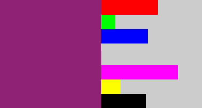 Hex color #902375 - warm purple
