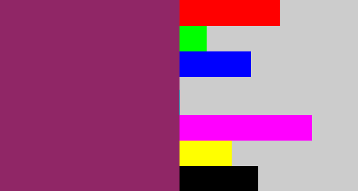 Hex color #902666 - darkish purple
