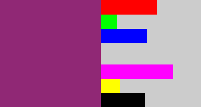 Hex color #902875 - warm purple