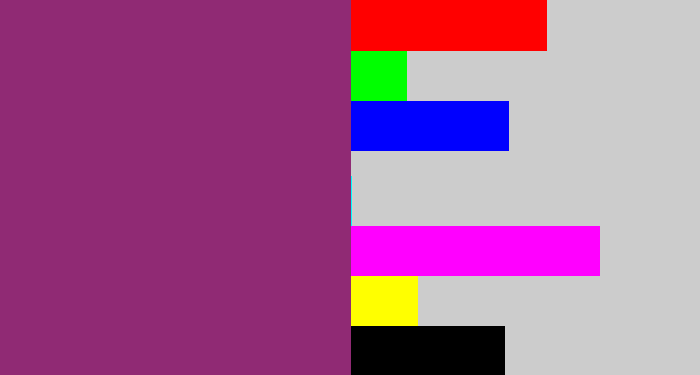 Hex color #902a74 - warm purple