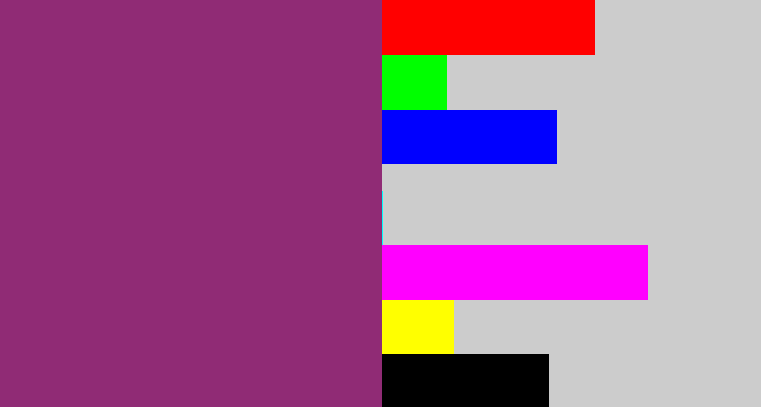 Hex color #902b75 - warm purple
