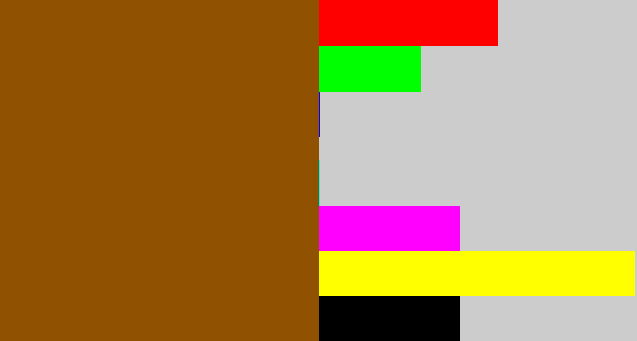 Hex color #905101 - warm brown
