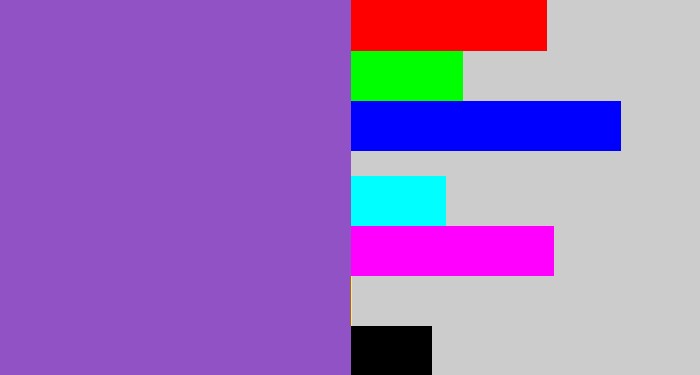 Hex color #9052c4 - amethyst