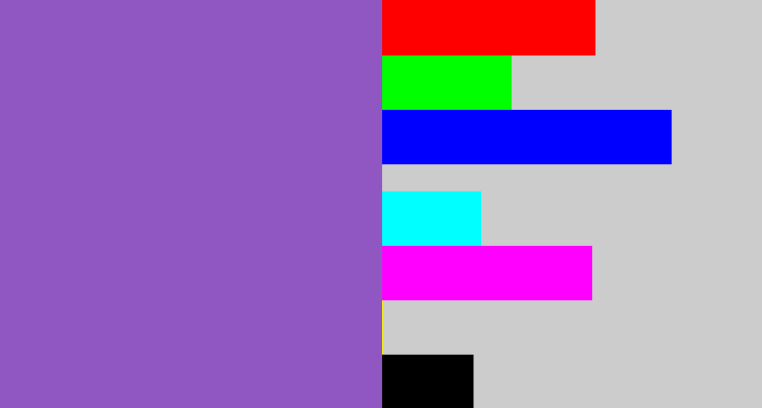 Hex color #9057c3 - amethyst