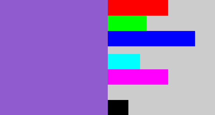 Hex color #905bce - amethyst