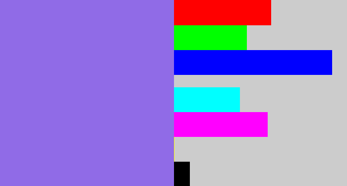Hex color #906be7 - purpley