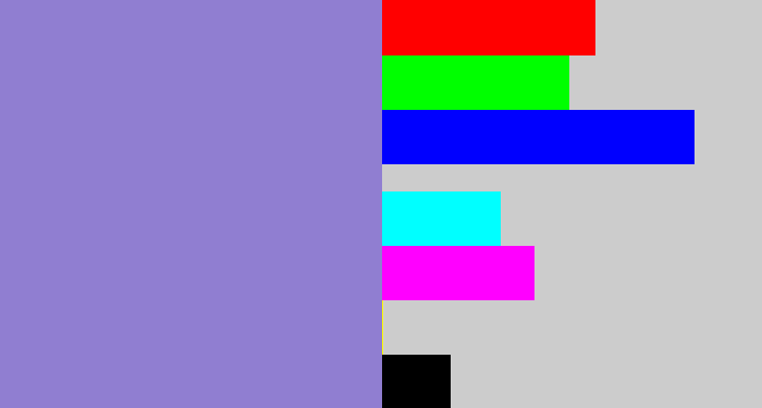 Hex color #907ed1 - perrywinkle