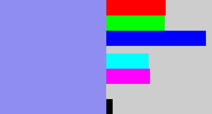 Hex color #908df0 - perrywinkle