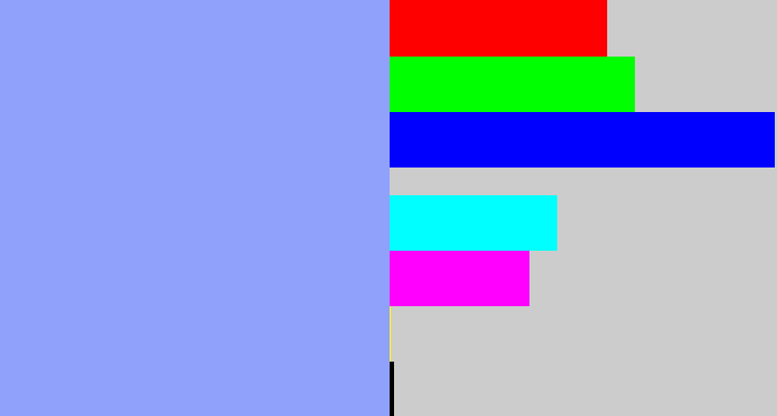 Hex color #90a1fc - periwinkle blue