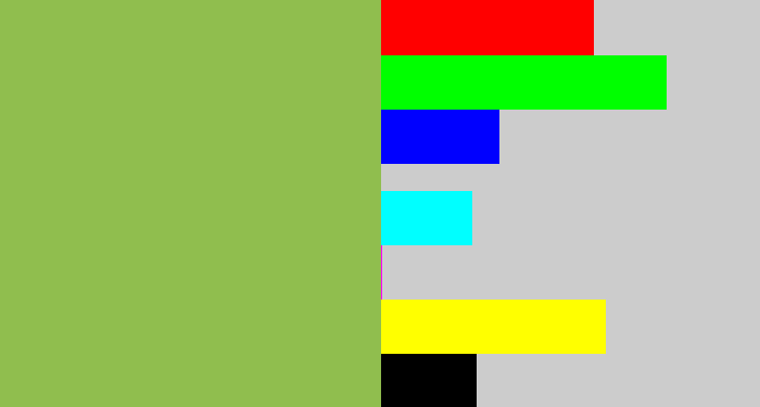 Hex color #90be4e - booger