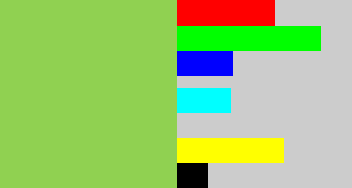 Hex color #90d151 - kiwi green