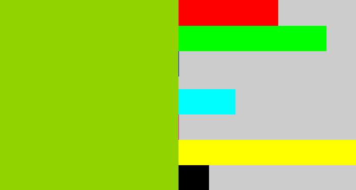 Hex color #90d301 - slime green