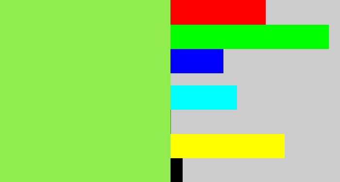 Hex color #90ec4f - kiwi