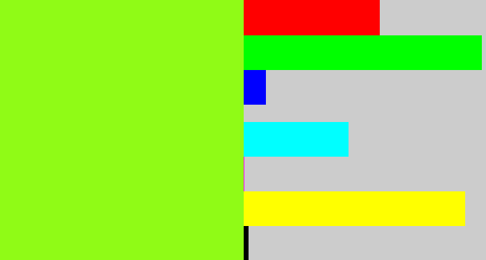 Hex color #90fb16 - acid green