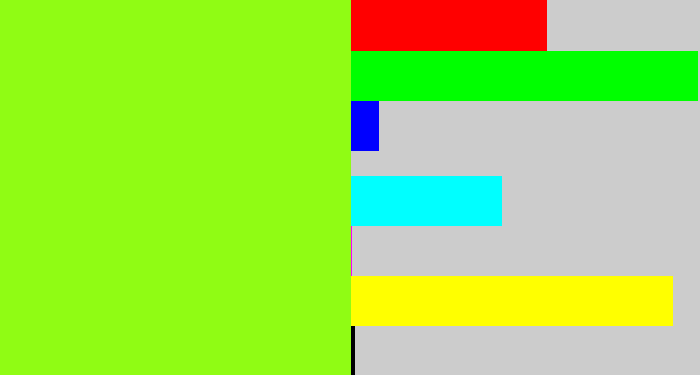 Hex color #90fc14 - acid green