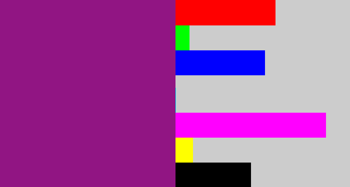 Hex color #911583 - warm purple