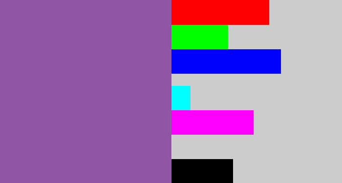 Hex color #9155a3 - medium purple