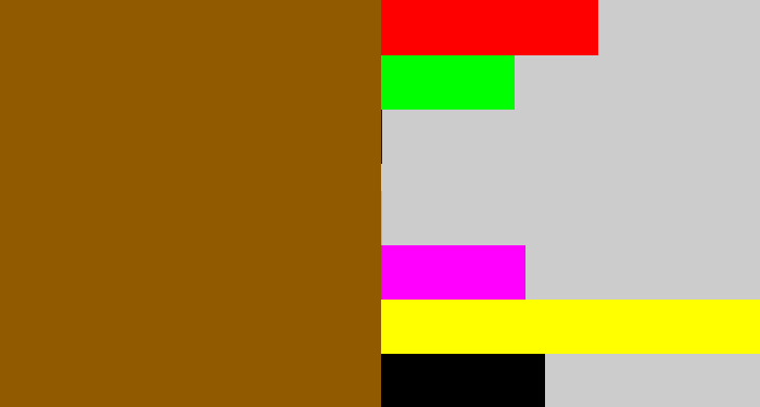 Hex color #915a00 - poo brown