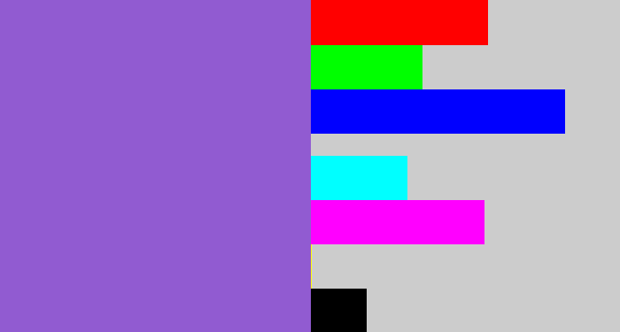 Hex color #915bd1 - amethyst