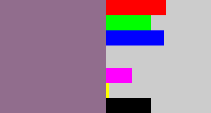 Hex color #916d8d - greyish purple