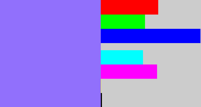 Hex color #9170fc - periwinkle