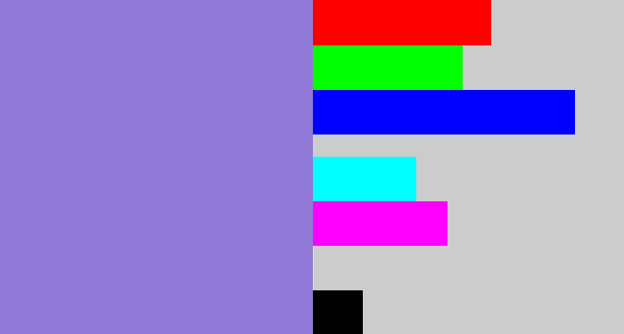 Hex color #917ad7 - perrywinkle