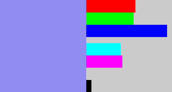 Hex color #918bf0 - perrywinkle